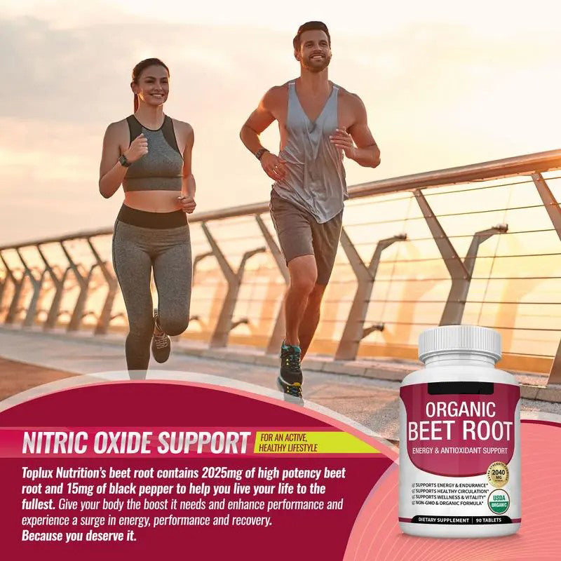 ⚡️LAST DAY - 50% Off⚡️ Nitric Oxide Booster Beetroot Supplement 2040mg-HHC8