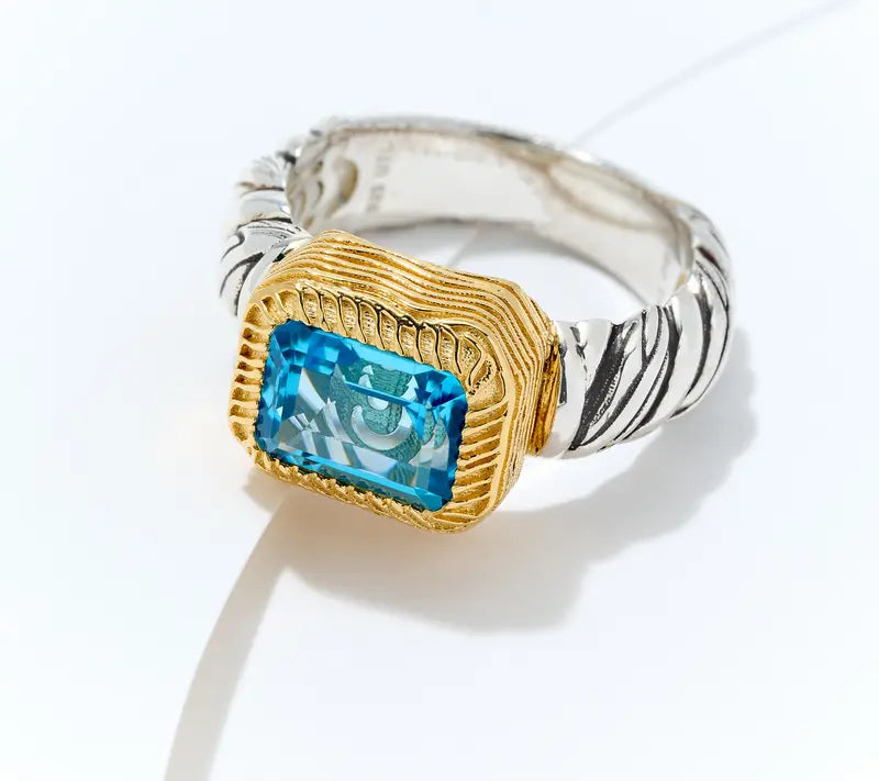 💥Brand-new upgraded version⚡Christian James by Scott Grimes Sterling Silver Gemstone Ring-H1