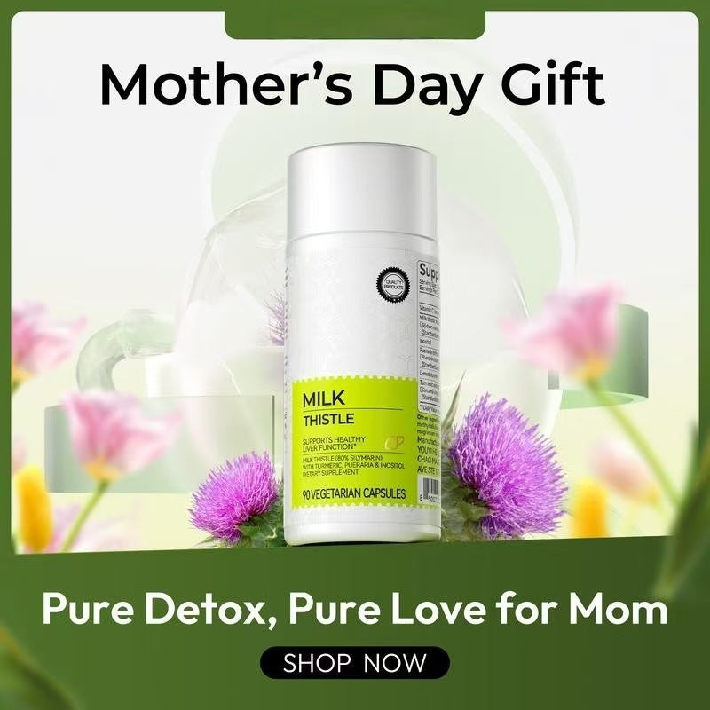 💜 LAST DAY PROMOTION - 50%OFF💜Milk Thistle Liver Detox & Colon Cleanse-W18