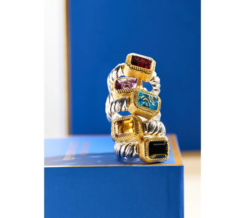 💥Brand-new upgraded version⚡Christian James by Scott Grimes Sterling Silver Gemstone Ring-H1