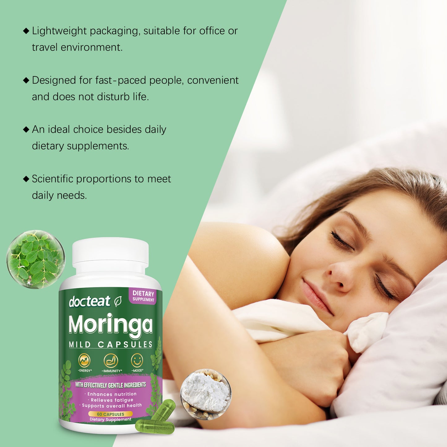 š„Brand-new upgraded versionā” 50K+ SOLD! Almost GonešMoringa Capsules Immune Support - TTA6