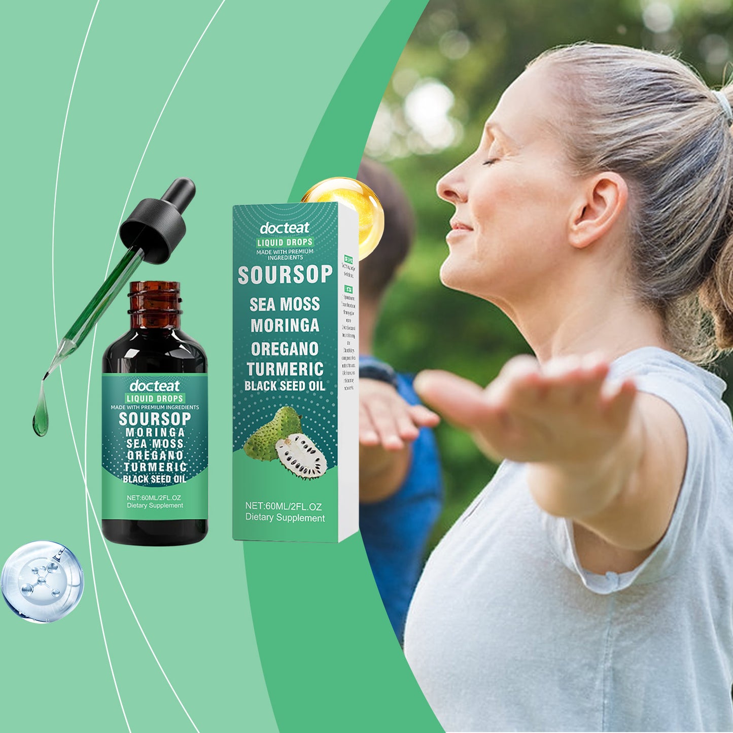 ✨LAST DAY SALE 50% OFF✨Pure Soursop 10 in 1 Liquid Drops Extract-ABB8
