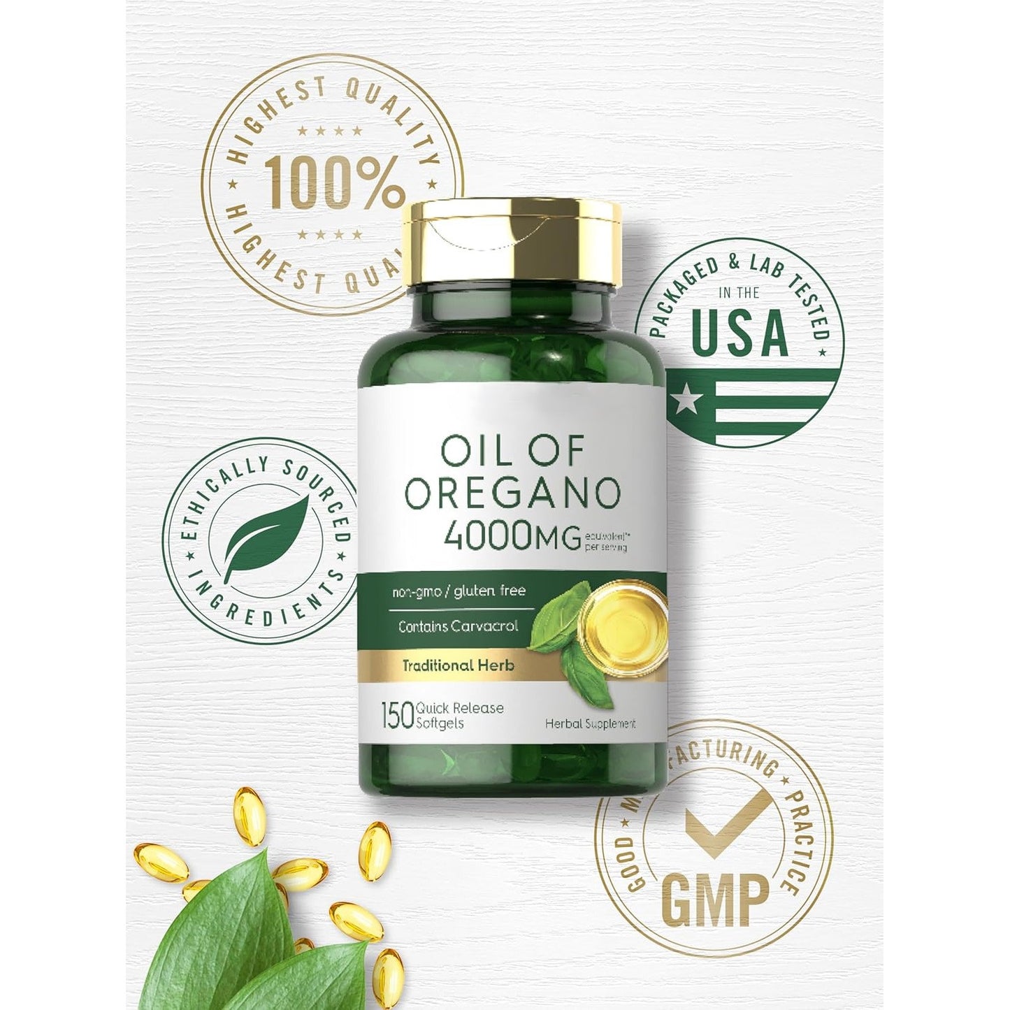 ✨Up to 50% Off Sitewide!✨Oregano Oil 4000mg-Supports Digestive Health-CCC8