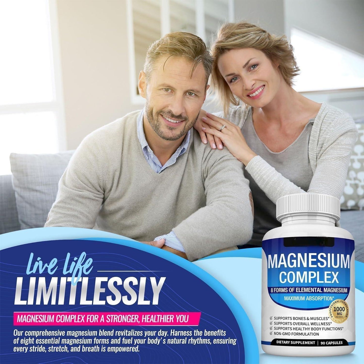 💜LAST DAY - 50% Off💜Magnesium complex 8 - Essential magnesium supplement-HHC8