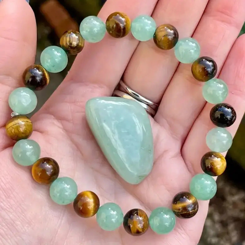 Feng Shui Master-Approved Green Tiger's Eye Bracelet -W18