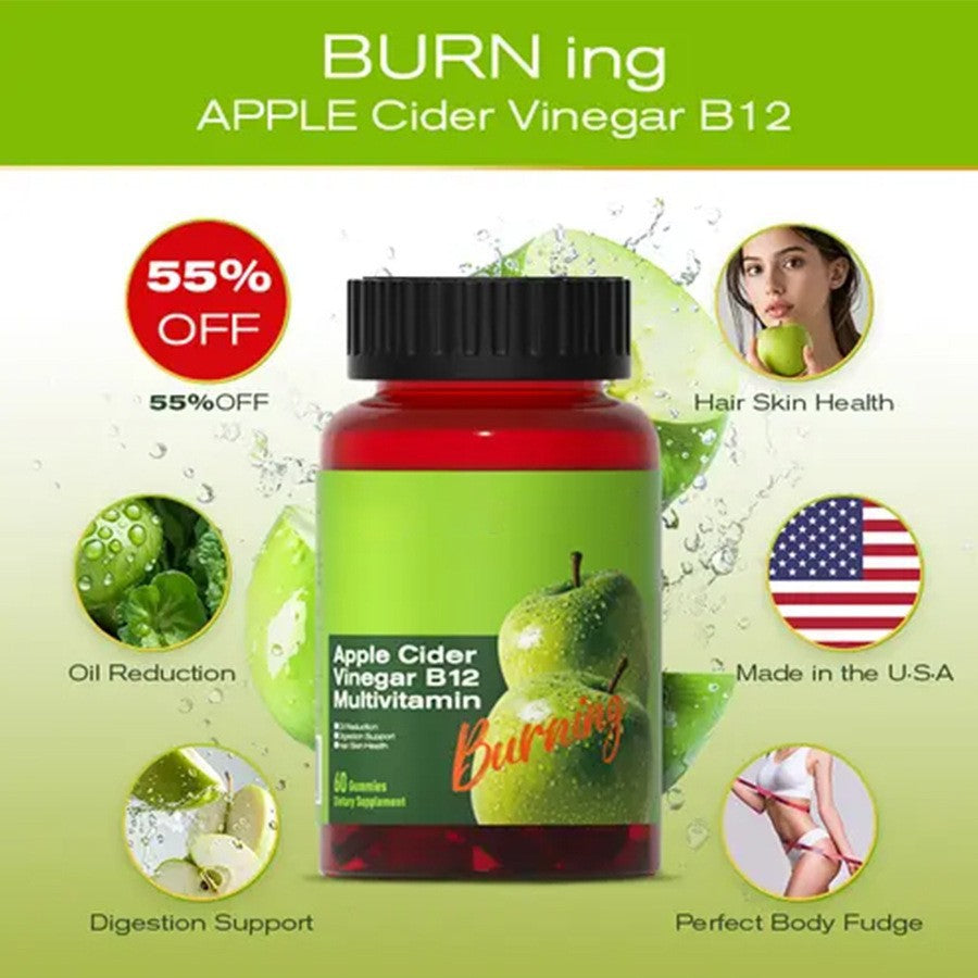 【Last Day Promotion 50% OFF✨】Apple Cider Vinegar Gummies(Supports Digestion, Detox & Cleansing , Dietary Edible Fitness)-TTA6