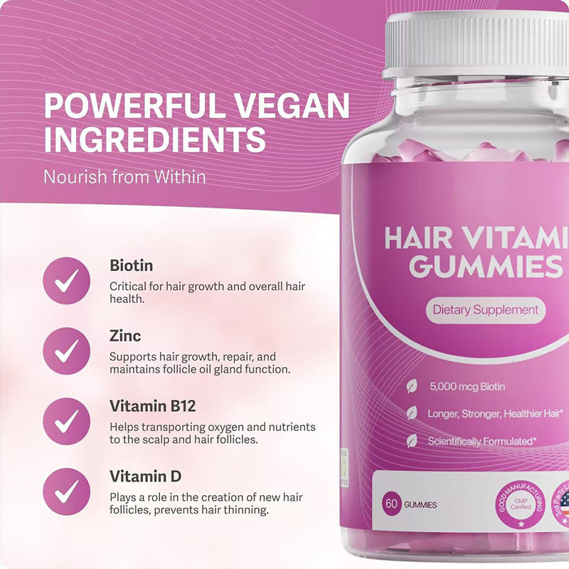⚡️LAST DAY - 50% Off⚡️Biotin Gummies for Hair, Skin & Nails Growth-HHC8