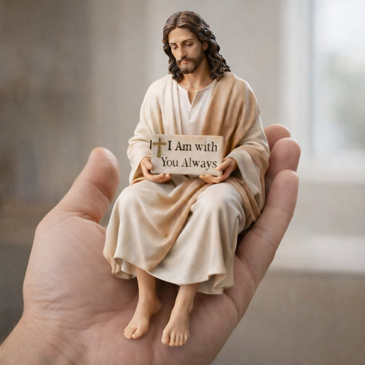 ✨Handcrafted Jesus Figurine✝️Serene Desk Companion🙏-GD