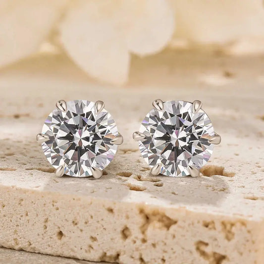 🏆Flash Sale⚡ 50K+ SOLD!🔥-Jewelry 925 Sterling Silver 2.0ct 8mm Round Cut-H1