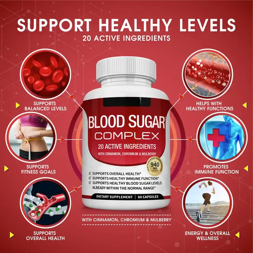 💥Brand-new upgraded version⚡50K+ SOLD!👇Blood Sugar Complex - TTA6