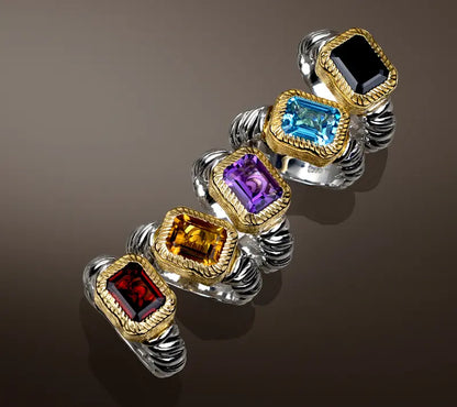 💥Brand-new upgraded version⚡Christian James by Scott Grimes Sterling Silver Gemstone Ring-H1