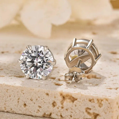 🏆Flash Sale⚡ 50K+ SOLD!🔥-Jewelry 925 Sterling Silver 2.0ct 8mm Round Cut-H1