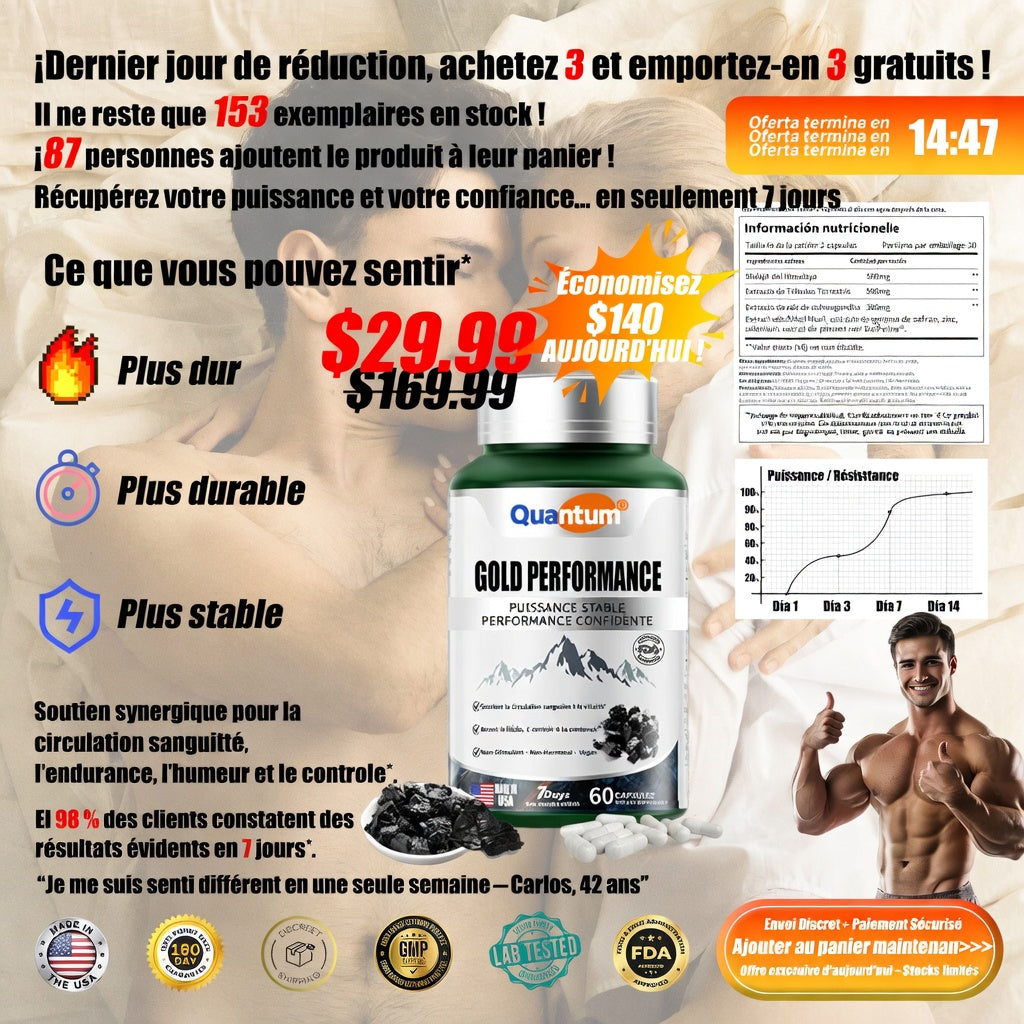 🏆✨SHILAJIT : Stimulant Naturel de Taille et d'Endurance pour Hommes-GD