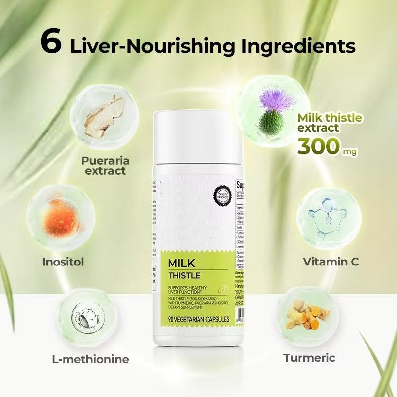 💜 LAST DAY PROMOTION - 50%OFF💜Milk Thistle Liver Detox & Colon Cleanse-W18