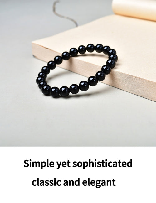 Feng Shui Master-Approved Black Obsidian Bracelet-W18