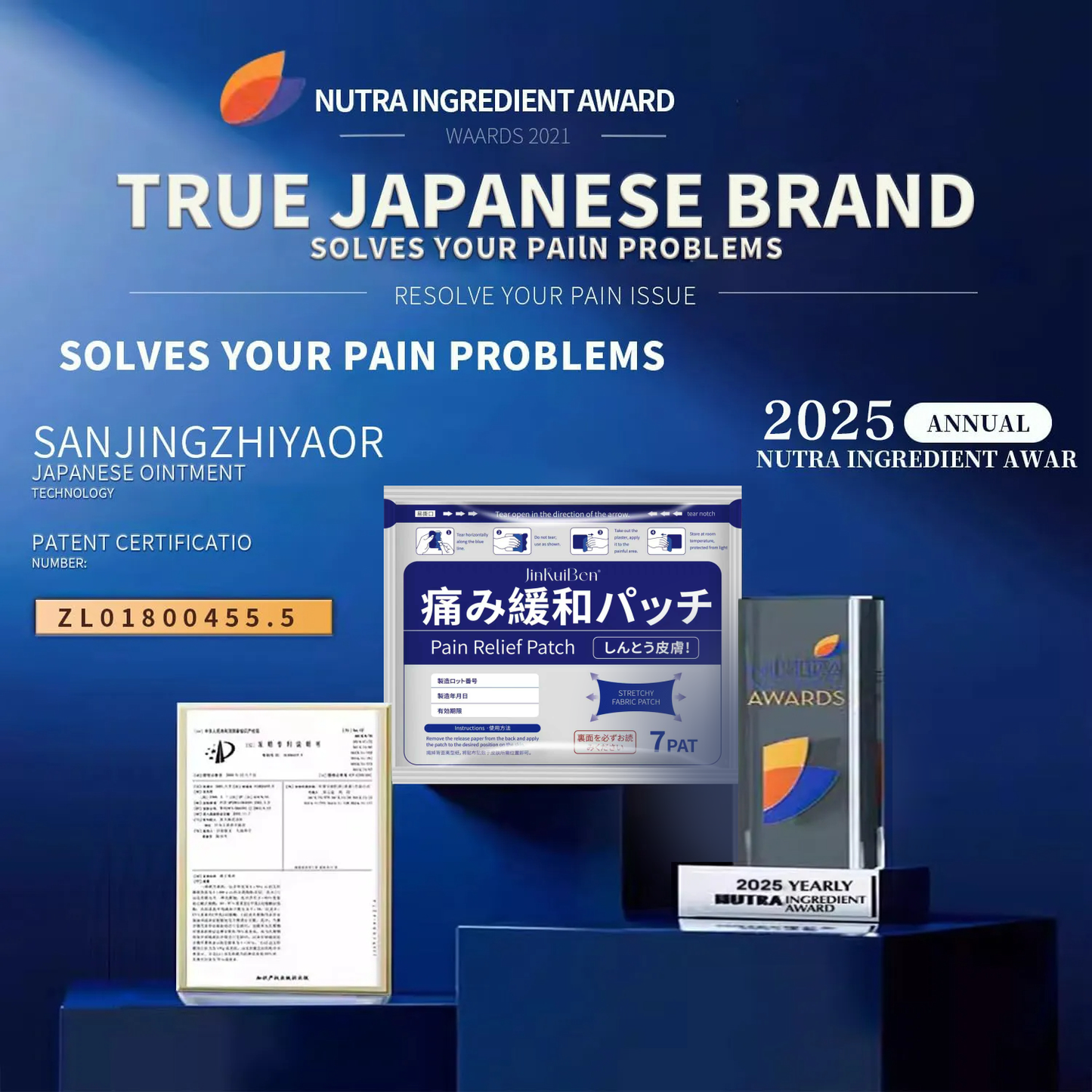 JINKUIBEN™ Natural Herbal Pain Relief Patches