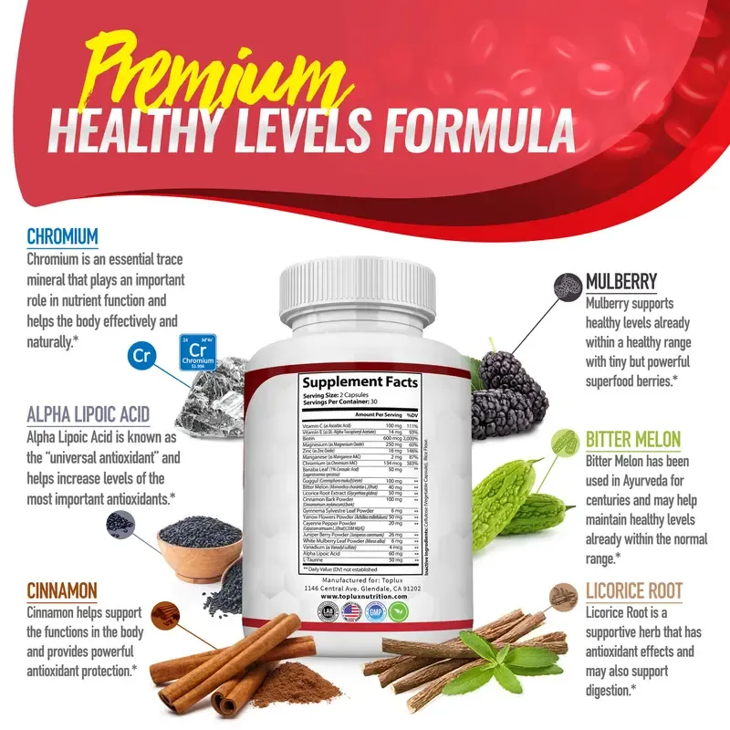 💥Brand-new upgraded version⚡50K+ SOLD!👇Blood Sugar Complex - TTA6