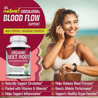 ⚡️LAST DAY - 50% Off⚡️ Nitric Oxide Booster Beetroot Supplement 2040mg-HHC8