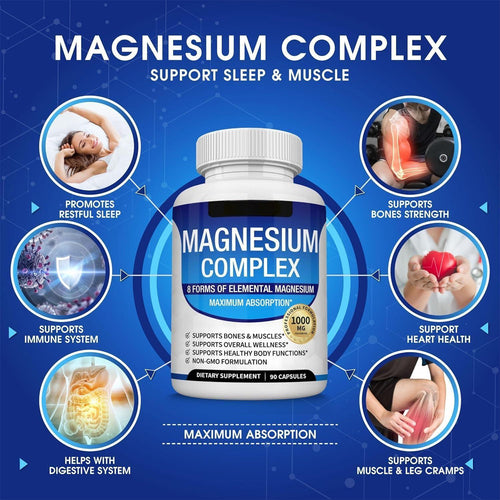 💜LAST DAY - 50% Off💜Magnesium complex 8 - Essential magnesium supplement-HHC8