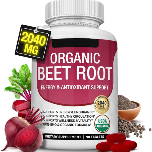⚡️LAST DAY - 50% Off⚡️ Nitric Oxide Booster Beetroot Supplement 2040mg-HHC8