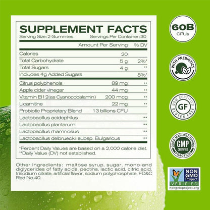 【Last Day Promotion 50% OFF✨】Apple Cider Vinegar Gummies（Supports Digestion, Detox & Cleansing , Dietary Edible Fitness）-TTA6