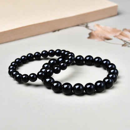 Feng Shui Master-Approved Black Obsidian Bracelet-W18