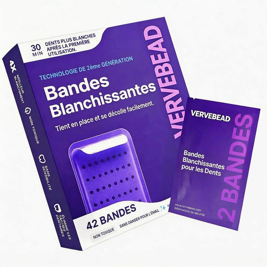60% DE RÉDUCTION DERNIER JOUR ! - VERVEBEAD Purple Teeth Whitening Strips™ - A926
