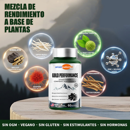 Arcaneador Caps de Rendimento Gold: Recupera Confianza, Vigor and 30 Days-888