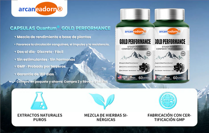 Arcaneador Caps de Rendimento Gold: Recupera Confianza, Vigor and 30 Days-888